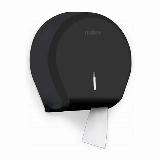 Dispenser papel higiênico rolão Nobre New Classic preto/preto – Nobre
