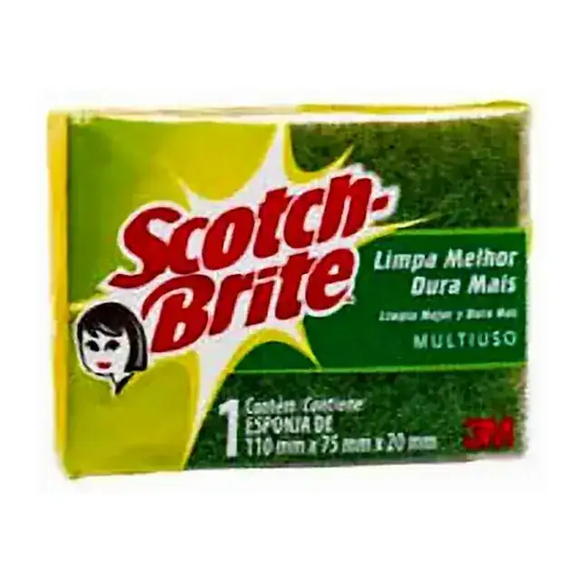 Esponja dupla face Scotch-Brite 110x75x20 mm – Scotch-Brite