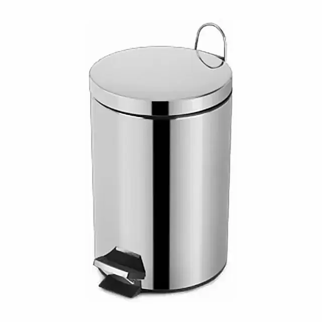 Lixeira inox redonda 30 L com pedal – Mood