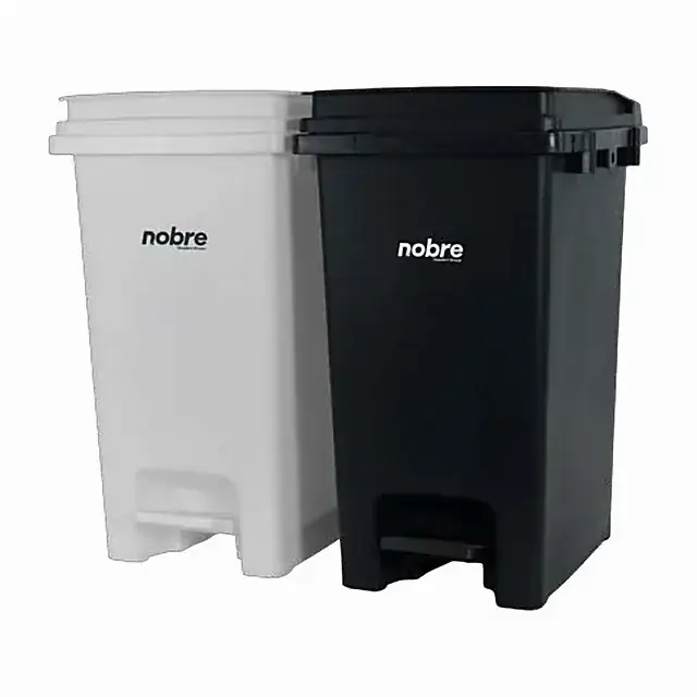 Lixeira plástica com pedal 20 L – Nobre