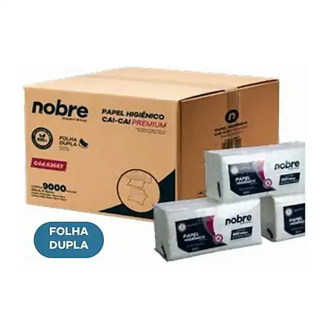 Papel higiênico cai-cai Premium 9000 folhas – Nobre