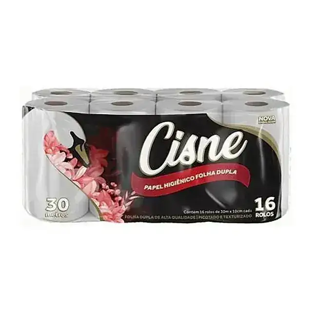Papel higiênico Cisne 16 rolos · 30 m – Cisne