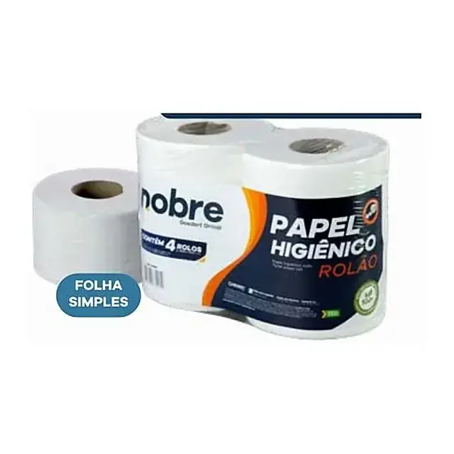 Papel higiênico rolão folha simples 10cm x 200m – Nobre