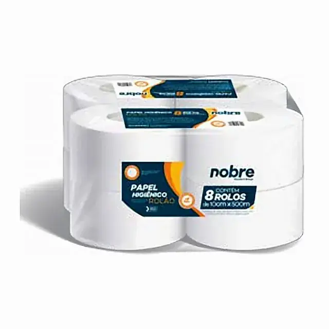 Papel higiênico rolão folha simples 10cm x 500m – Nobre
