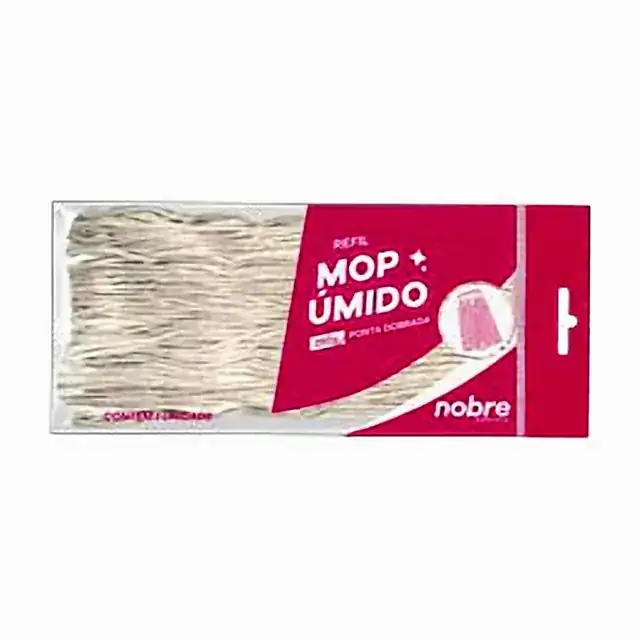 Refil mop úmido ponta cortada 290 g bege – Nobre